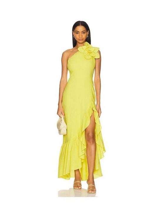 Yumi Kim Dresses & Skirts - Yumi Kim Rocky Dress in Chartreuse Linen XL